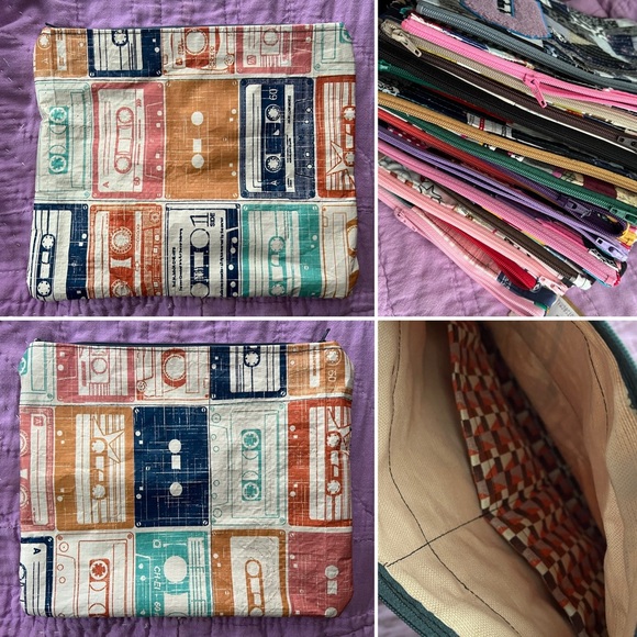 Zipper Pouch - Reusable Shopping Bag Upcycled! - Picture 9 of 13